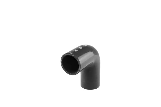 Silicon Hose 90 Elbow 1.75" BLACK - JDM GOODNESS