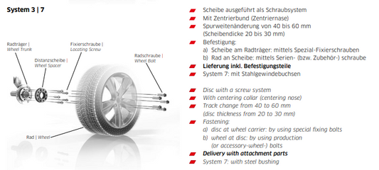 Pair of PORSCHE BOXSTER 42mm Wheel Spacers System 7