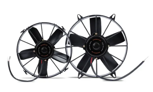 Slim Electric Fan, 12", Red